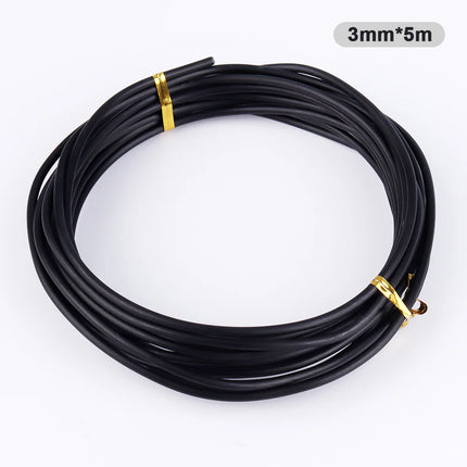 Garden Bonsai Shape Aluminum Wire (1.0mm, 1.5mm, 2.0mm, 3mm, 4mm, 5mm) Black Six Sizes for Garden and Plant Shapes