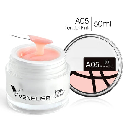 50ml TPO Free Jelly Nail Extension Gel Nail Builder French Nail Gum Venalisa Clear Natural Color Soak Off UV Construction Gel