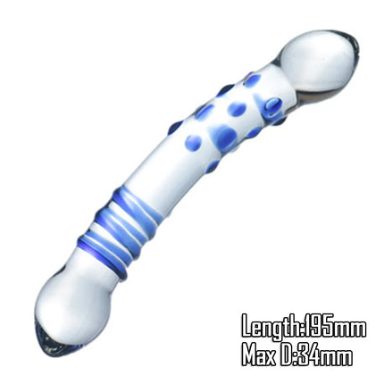 Pyrex Glass Dildo Fake Penis Crystal Anal Beads Butt Plug Prostate Massager G Spot Female Masturbation Toys