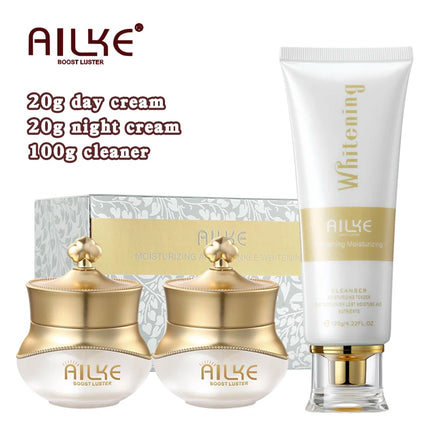 AILKE Anti-Aging Wrinkle Whitening Skin Care Face Cream With Collagen Rose Moisturizing Brightening Women Facial Korean Cosmetic