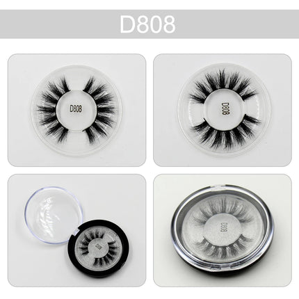 LEHUAMAO Makeup Eyelashes 3D Mink Lashes Thick HandMade Fluffy Lashes Cruelty Free Volume Wispy Soft Lash Reusable False Eyelash