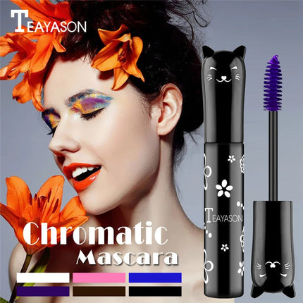 5 Colors Mascara Eyelashes Curling Extension Pink Purple Blue White Mascara Non-smudge Waterproof Fast Dry Long-lasting Makeup