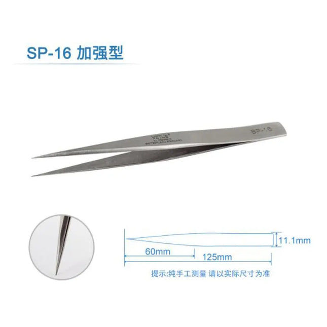 Stainless Steel Eyelashes Tweezers Anti-static High Precision VETUS Tweezers Professional Volumn Lash Extension Makeup Tool