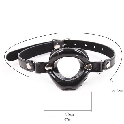 Female Blowjob Toy Sex Slave Rubber Lips O Ring Open Mouth Gag Oral Fetish Bdsm Bondage Restraints Erotic Sexual Toys Adult Game