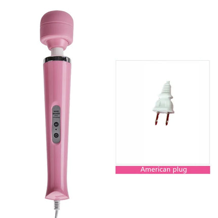 BLACKWOLF New 10 Speeds Magic Wand Massager Big Magic Wand Massage Stick AV Vibrators Sexy Clit Sex Toys for Women European plug