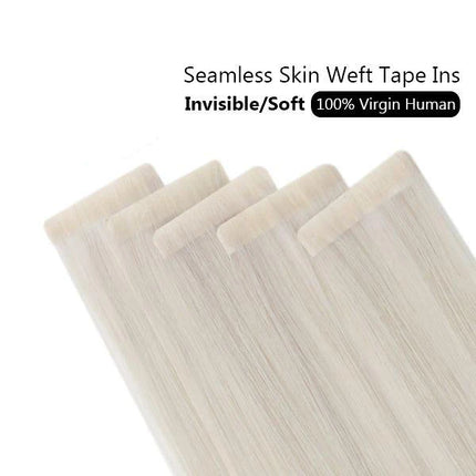 [12 Months] Ugeat Invisible Tape in Human Hair Extensions 10A Grade Seamless Skin Weft Injection Virgin Tape in Hair 2.5G/Pieces