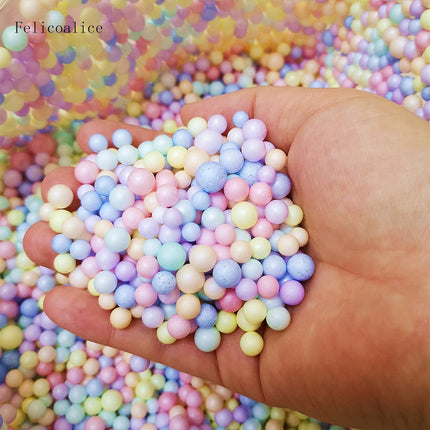 6-8mm 4000pcs Multi Color Foam Balls Mini Beads Polystyrene Styrofoam Filler Bubble Ball DIY Wedding Christmas Party Decoration