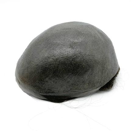 Thin Skin Base Human Hair Mens Wigs Skin Hair Replacement Mens Toupee