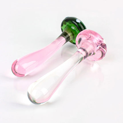 14cm Mushroom Glass Dildos For Anal Plug Women Men 18 Couples Tools Butt Plugs Dilator Sex Toys Adult Games Erotic Products Shop