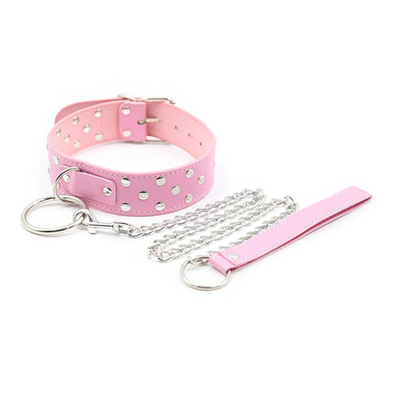 Fetish Gay Toys Slave Collar with Leash Adult Puppy Play Games Leather Collar Neck Bondage Cuffs BDSM Sex Toys for Men Gay