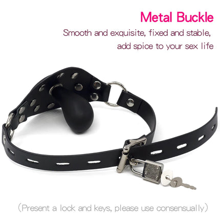 Flexible Size Silicone Mouth Gag BDSM Ball Accessory Plug Inflatable with Detachable Pump for Erotic Restraint Sex Game Play Toy