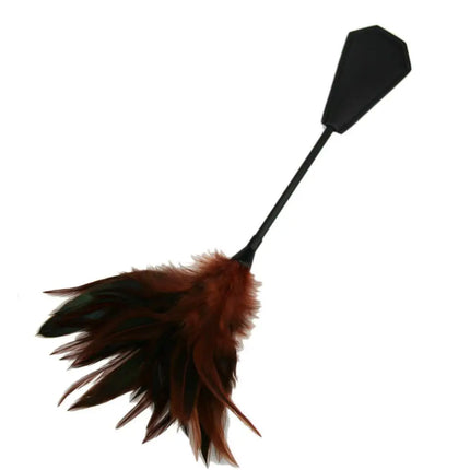 Double Side Feather Tickler Erotic Flirting Spanker Paddle Fetish Slave Flogger Harness Whip  BDSM Adult Games For Couples