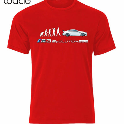 New Short Sleeve Men Hot Sale O neck 100 % Cotton Tee Shirt For Men M3 E92 Evolution Car Fans T Shirt