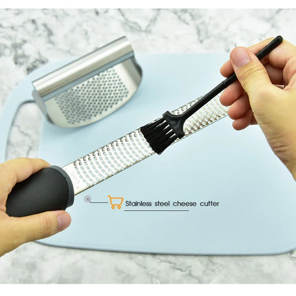 Stainless Steel Cheese Grater Citrus Lemon Zester Peeler Cheese Lemon Fruit Chocolate Grater With Non-Slip Handle Kitchen Gadget