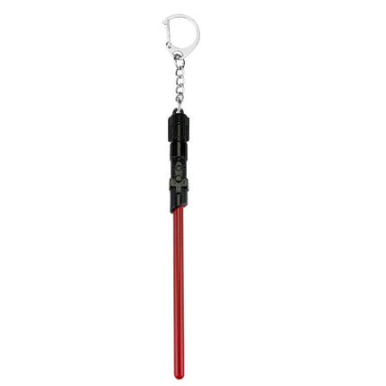 1 PCS Cosplay Toys Star Metal Keychain Lightsaber Light Saber Telescopic Key Ring Figure Toys