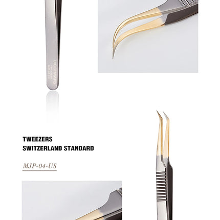 DeceMars Eyelash Extensions Tweezers For Lash Artists