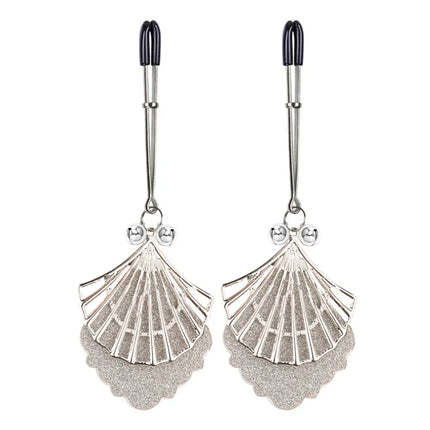 1 Pair Feather Metal Bells Nipple Clamps SM Nipple Ring Flirting Teasing Sex toys Bondage Kit Slave Bdsm Girl Exotic Accessories
