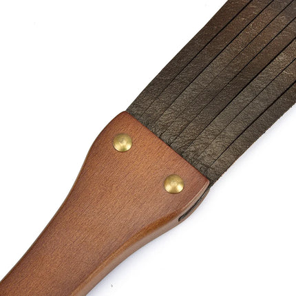 Genuine Leather Whip Bdsm Spanking Flogger Strip Tassel Wooden Handle Bdsm Bondage Flogger Sex Toys For Couples Adult Games