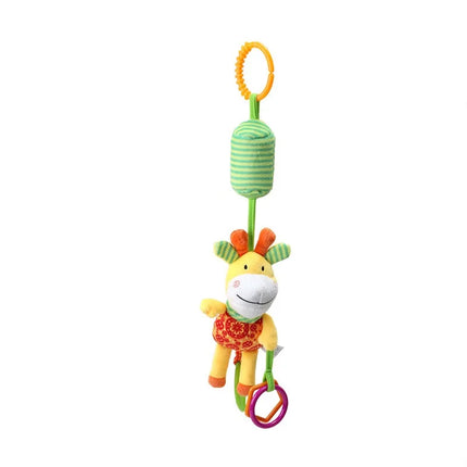 Baby Rattles Mobiles Cartoon Animal Bell Toy Newborn Baby Rattle Hanging Plush Lovely 0-24 Months Teether Toys Christmas Gift
