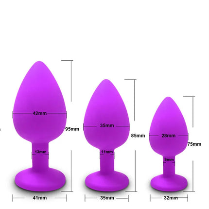 Butt Anal Plug Sex Toys for Women Men Soft Silicone Unisex Intimate Goods Gay Product Anal Trainer Erotic Accessories for Adults