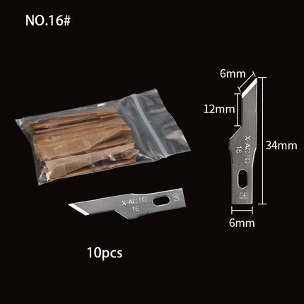 QIANLI 012 iHilt Non-Slip Metal Scalpel Knife Tools Kit Cutter Engraving Craft knives BSD Blade Phone PCB DIY Repair Hand Tools