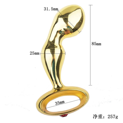 Stainless Steel Stick Pure Open Double Ended Plug G-spot Stimulator Massager Wand Sex Dildo Anal Butt Sex Toys For Women Men