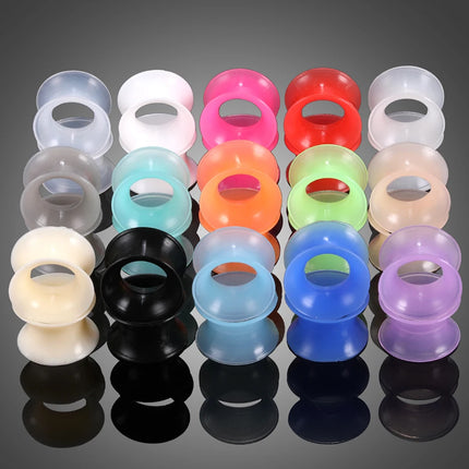 2Pcs/Lot 3-16MM Flexible Silicone Ear Plugs and Tunnels Ear Piercings Earlets Ear Stretchers Expander Ear Dilations Body Jewelry