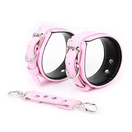 7 Colors PU Leather Sexy Handcuffs Black Restraints Foot Cuffs Bdsm Sex Toys for Couples Bondage Erotic Womens Adult games