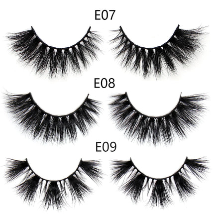 FOXESJI Makeup Eyelashes 3D Mink Eye Lashes Fluffy Soft Wispy Natural Lashes Extension Reusable Fake Lashes Mink False Eyelashes