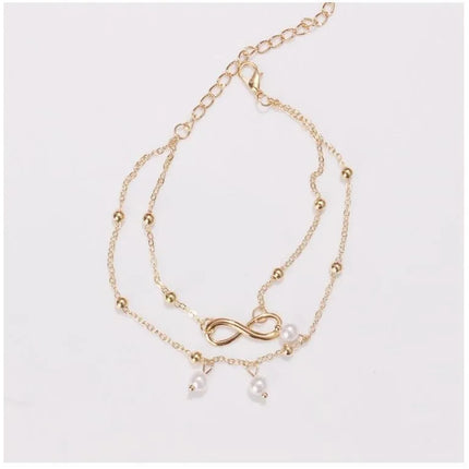 New Personalized Butterfly Pendant Anklet Summer Beach Leg Chain Handcrafted Anklet Gold And Silver Headwear Wholesale And Retai