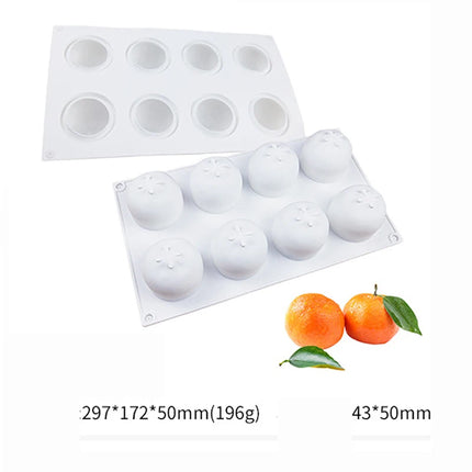 1pcs Pineapple Pear Peach Fruit Series Cake Silicone Mold Mango Orange Baking Mousse Mould Strawberry French Dessert Mousse Mold