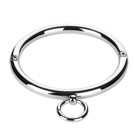 Stainless Steel Collar Neck Ring Slave BDSM Metal Collar Slave Bondage Positioning Bandage Fetish Adult Games Sex Toys For Woman