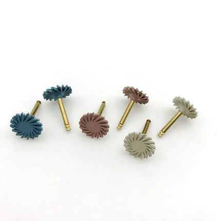 Dental Diamond Resin Polishing Disc Kit with Flex Spiral Brush Bur for Teeth Cleaning and Restoration Finishing