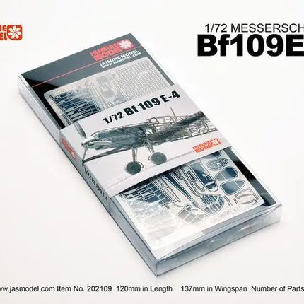 Jasmine Model kit 1/72 MESSERSCHMITT BF109E-4  202109 Model Kit