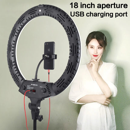 3200-5600K LED Ring Light 416pcs Led Bead 65W 18 inch Photography Lighting LED Ring Lamp for live broadcast Makeup Video