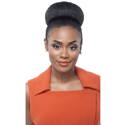 Synthetic Fake Hair Bun And Bang Set Heat Resistant Fiber Chignons HairPiece Ponytail Wig For Women Clip in Hair Extension