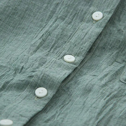 Thin cotton linen sunscreen shirt women elegant vintage long sleeve blouse women Streetwear Casual Blusas Beach Tops