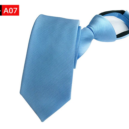 Men's Ties: Black Zipper Tie, Pre-tied Bow Tie, Women's Green Navy Blue Red Neckties, Classic 8cm Neckties for Men's Shirts, Zipper Cravat