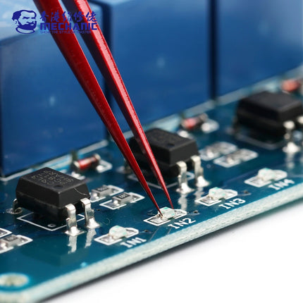 MECHANIC King Series Non-magnetic High Tenacity Stainless Steel Ultra Fine Precise Tweezers Phone SMD PCB BGA Motherboard Repair