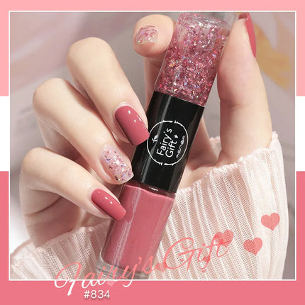 Double Head Nail Polish Quick Drying Without Baking Durable Not Easy To Fade Nail Art All for Manicure Regular Gel Nail Polish