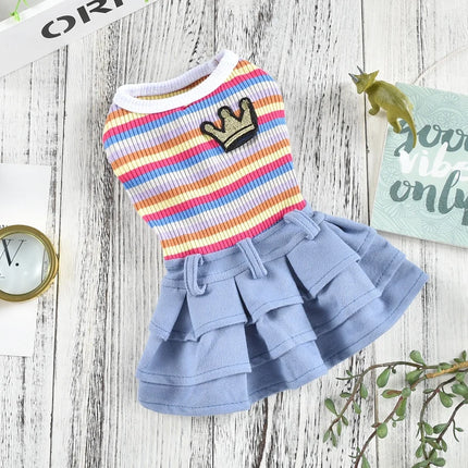 XXL School Uniform Dog Clothes Cute French Bulldog Vest Coat Dresses Outfit Summer Spring Small Puppy Animal Pet Costume Product