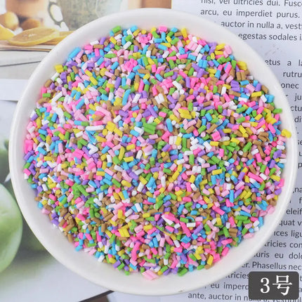 20g Fake Sprinkles Decoration For slime Filler DIY Slime Supplie simulation Candy Cake Dessert Accessories Toy for children Gift