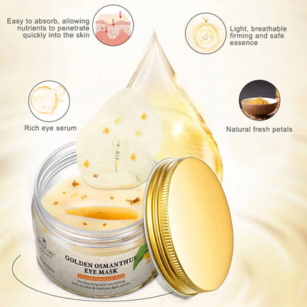 ARTISCARE Gold Osmanthus Eye Mask for Dark Circles Hyaluronic Acid Moisturizing Eye Patches Eye Care