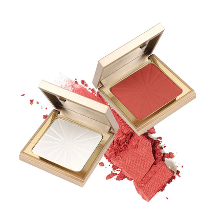 IMAGIC Brightening Highlighter&Cheek Blush Palette Professional Brighten 8-Color Repair Smooth Oil-Control Natural Pressed Makeu