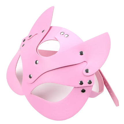 Sex Adult Products SM Sex Toy BDSM Female Leather Eye Mask & Heart Collar Cosplay Adult Mask Game Masquerade Party Face Masks
