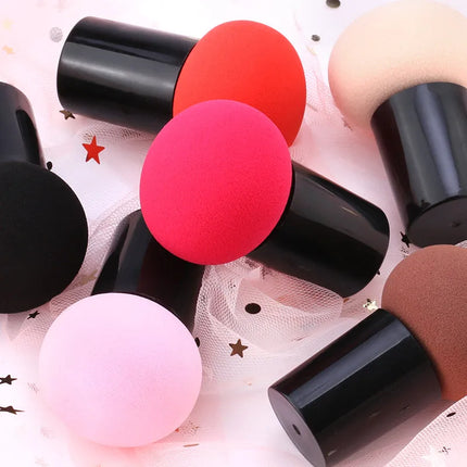 Cosmetic Sponge Handheld Mushroom Head Cosmetic Puff Foundation Cream Concealer Makeup Sponges Smooth Sponge Beauty Makeup Tools