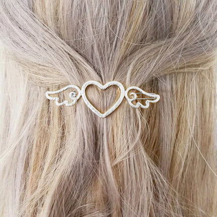 Fashion Metal Leaf Hair Clip Barrettes Hairpin Barrette Hair Claws Women Girls Trend Charm Moon Round Triangle