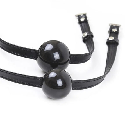 Candiway 2 Sizes Soft Safety Silicone Open Mouth Gag Ball Bondage Restraints Adult Slave Roleplay Game Sex Toys For Women