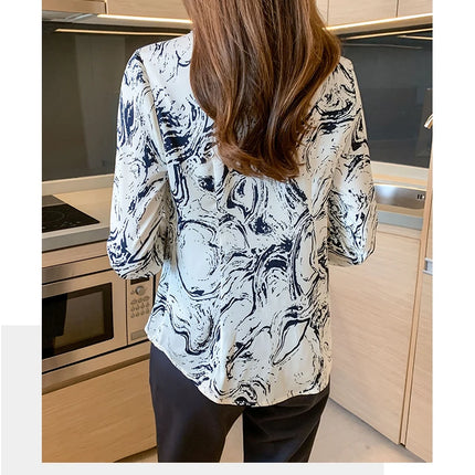Fashion ladies shirts New elegant Women Blouses Long Sleeve Button-Down Tops blusa mujer