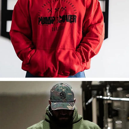Men's Winter Wool Loose Coat Gym Singlets Sweatshirts Mens Fleece Hoodies Stringer Bodybuilding Fitness Casual Pullovers